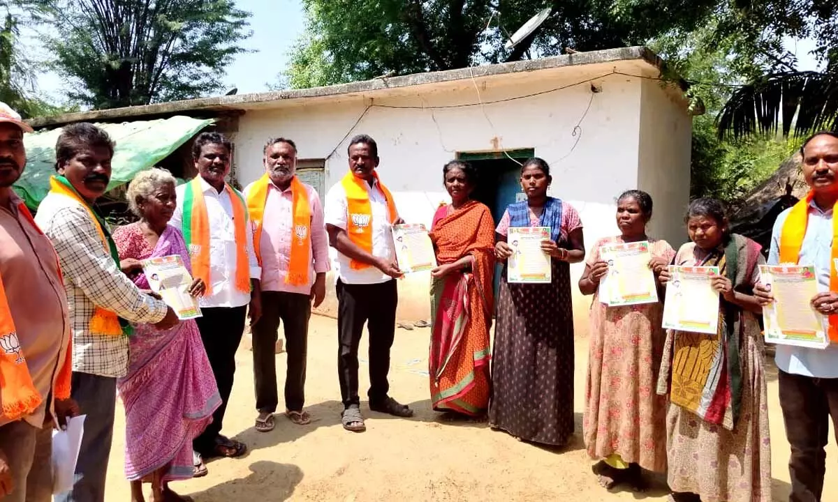 BJP campaigns in Thottambedu mandal, urges people to give a chance in the state