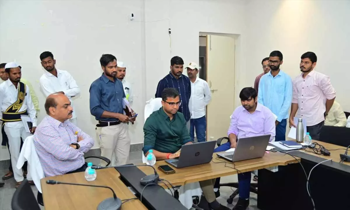 District Election Officer, Collector P Uday Kumar completed the first round of randomization of election staff in the district