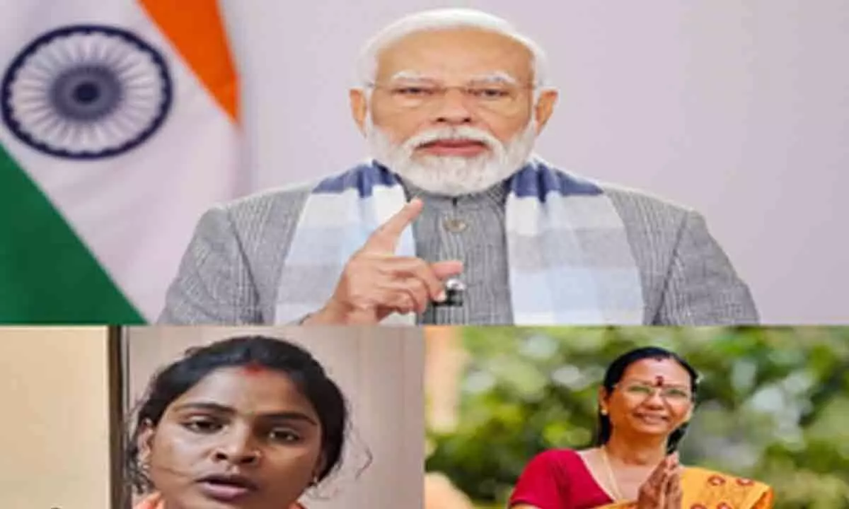 LS polls: PM Modi motivates female candidates while Cong gets panned for insulting women power