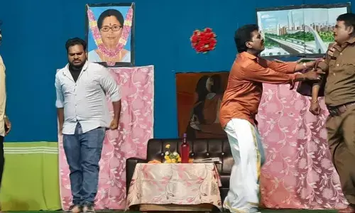 A scene from the play ‘Manah Saakshi’