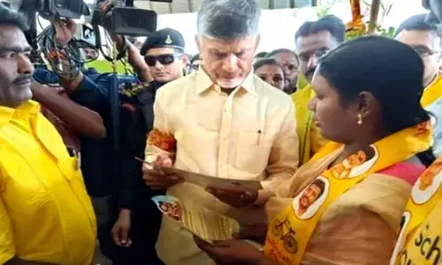 Chandrababu holds Door-to-Door Campaign in Kuppam Constituency