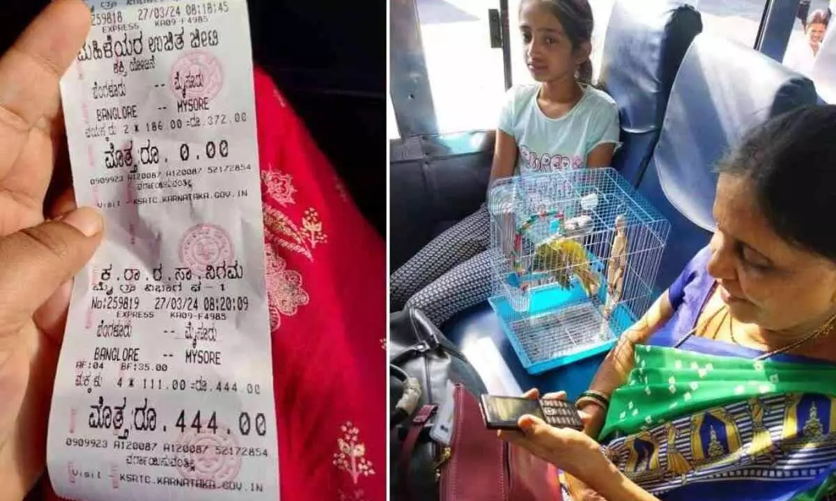 KSRTC charged rs 444 for four parrots