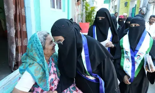 YSRCP Kadiri MLA candidate BS Maqbool wife campaigns