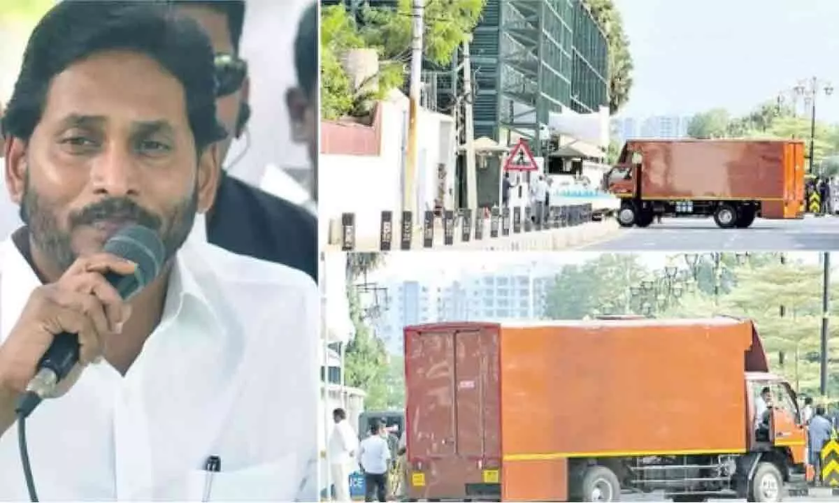 Vijayawada: Container at CM’s camp office creates flutter
