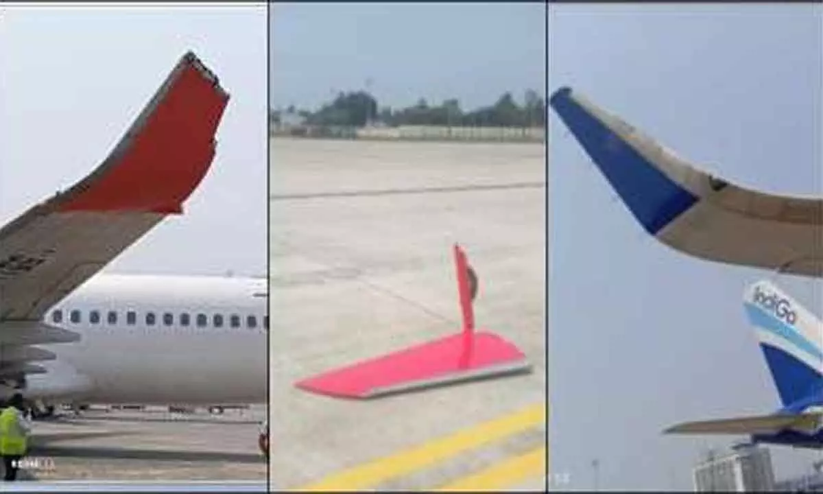 Close shave at Kolkata airport as IndiGo aircraft hits AI aircraft