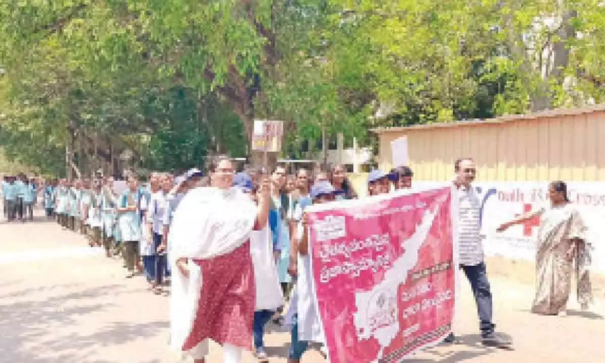 Rajamahendravaram: Awareness rally organised for voters