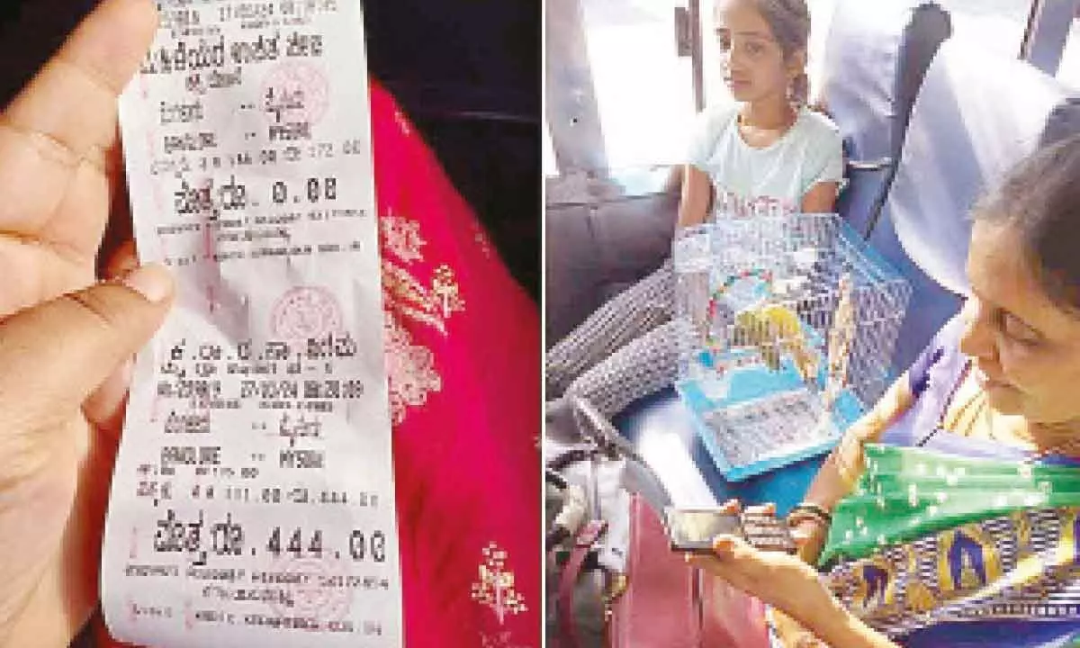 KSRTC charges Rs 444 for four parrots!
