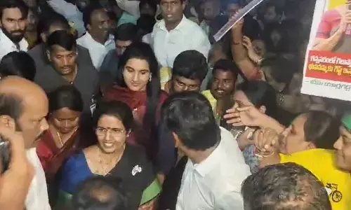 Nara Bhuvaneshwari Participates in Nija Gelavali yatra in Gannavaram
