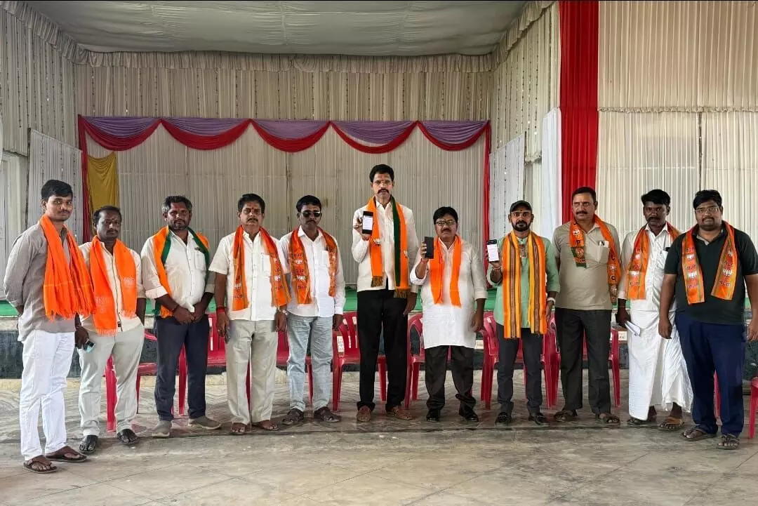 BJP district president Rama Chandra Reddy launch micro donations App