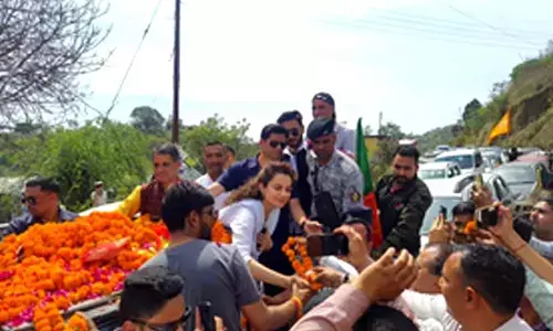 Kangana Ranaut holds roadshow in Mandi, responds to Supriya Shrinate’s ‘bhao’ jibe