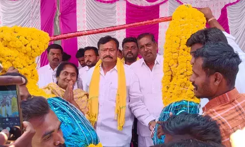 TDP celebrates party formation day in Hindupur
