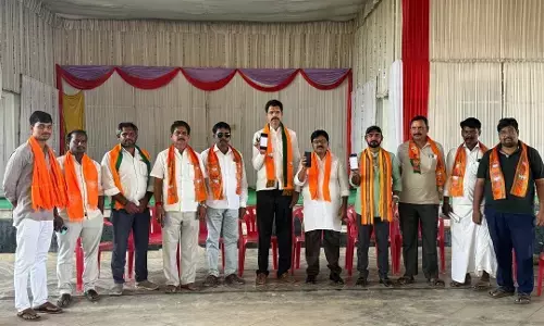 BJP district president Rama Chandra Reddy launch micro donations App