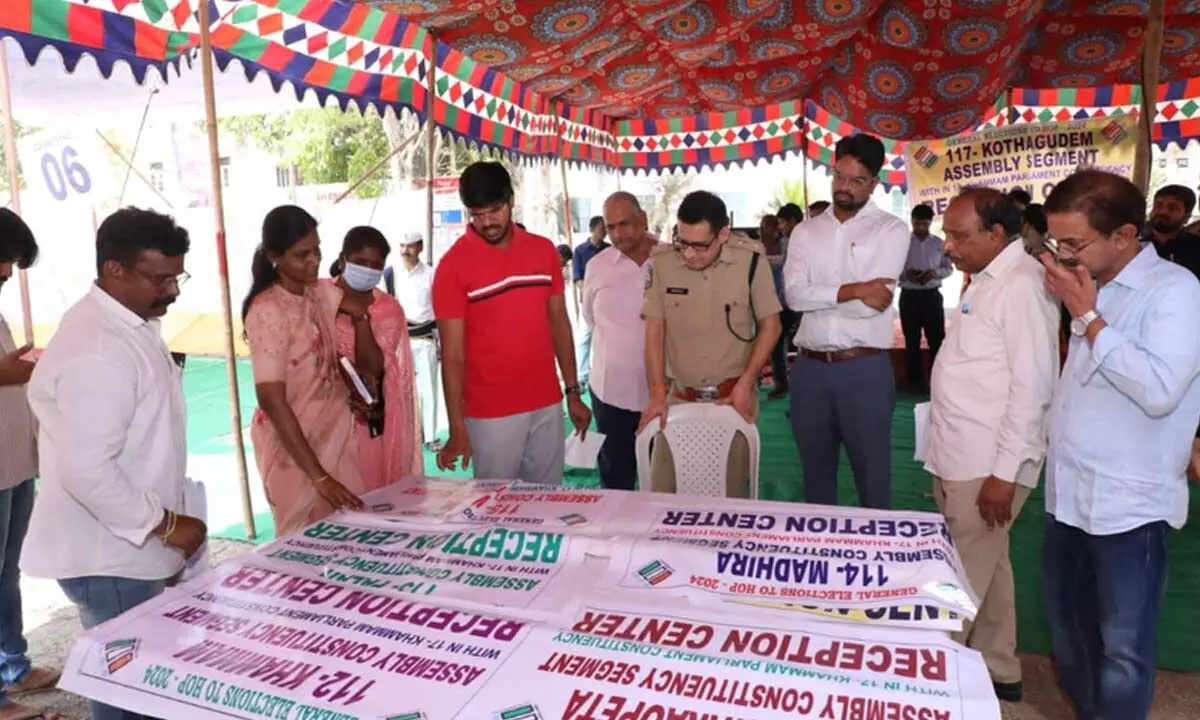 Khammam: Collector inspects election counting centre