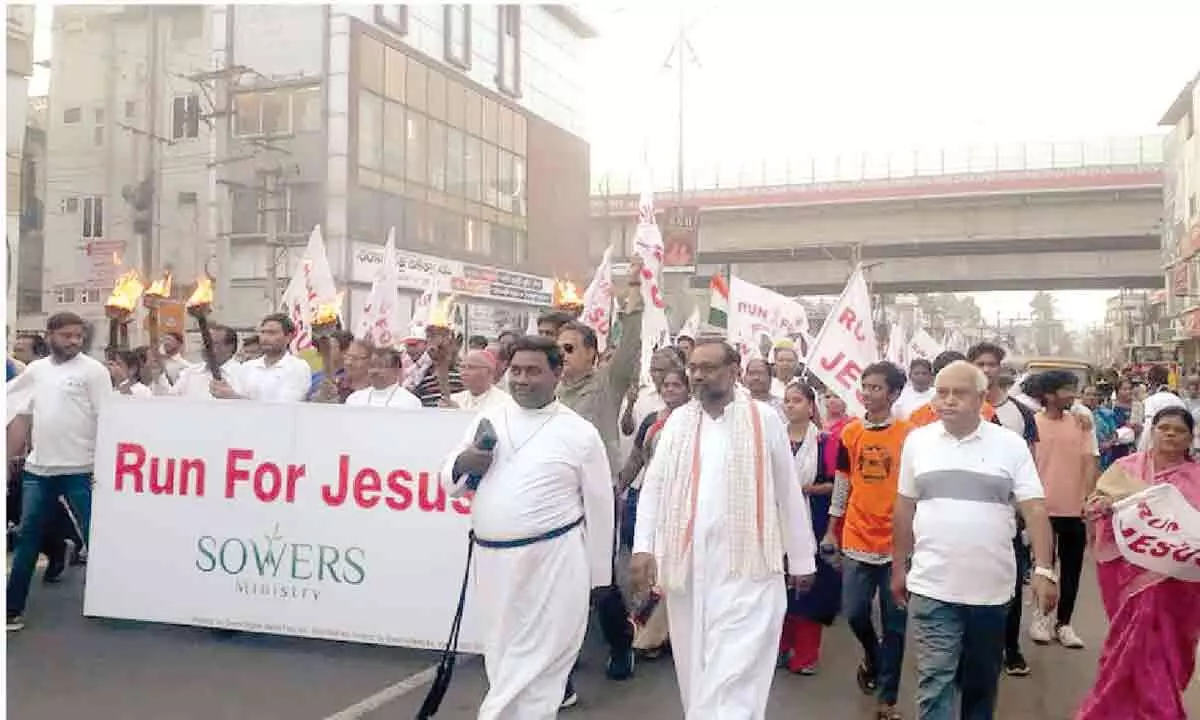 Run for Jesus held in Vijayawada