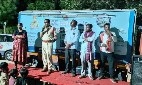 Police awareness program on Road safety, Traffic rules, and cyber security