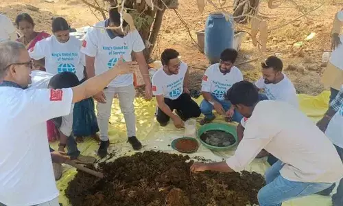 London’s King’s College alumni learn natural farming in Anantapur