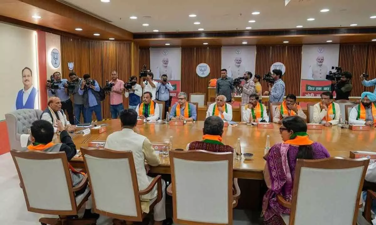 At BJP’S Manifesto Committee Meeting…‘Viksit Bharat’ agenda takes centre stage