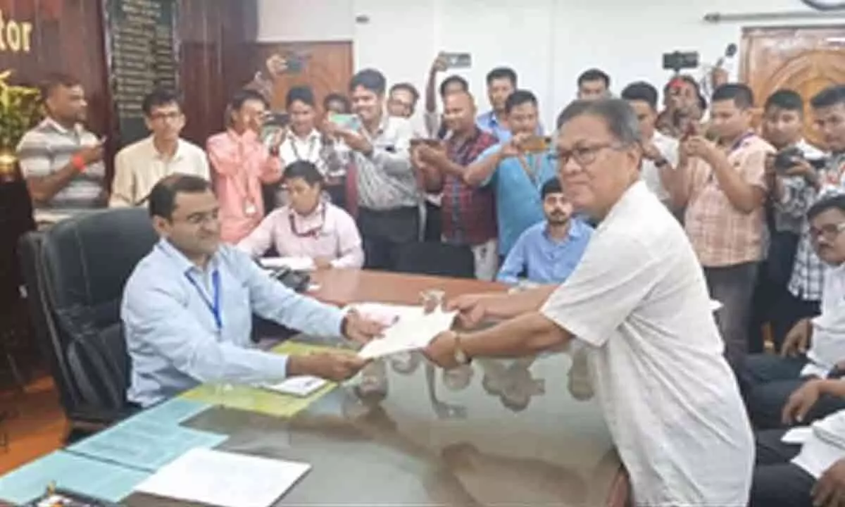 INDIA bloc candidate files nomination for Tripura East LS seat
