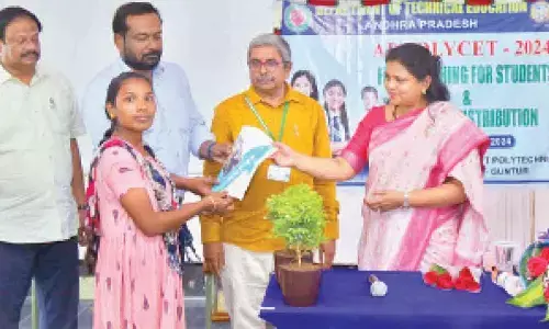 Guntur: POLYCET study material distributed