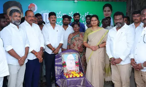 Vidudala Rajini participates in Babu Jagjivan Ram birth anniversary celebrations in Guntur