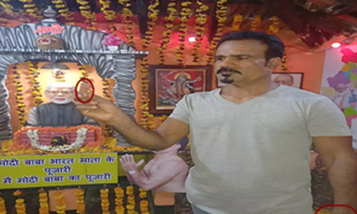 Praying for PM Modis 3rd term, man offers chopped-off finger as sacrifice to Goddess Kali