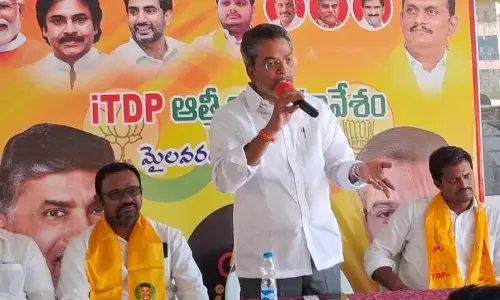 Vasantha Krishna Prasad attends iTDP meeting in Gollapudi