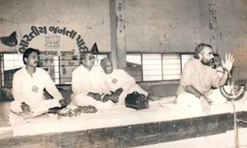 BJP Foundation Day: PM Modi’s old picture delivering speech in Gujarat goes viral