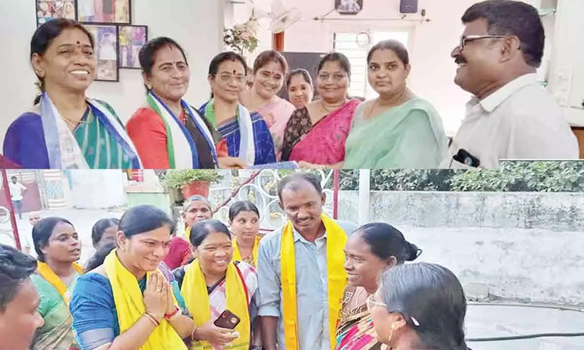 Women lead campaign for YSRCP, TDP candidates in Ongole