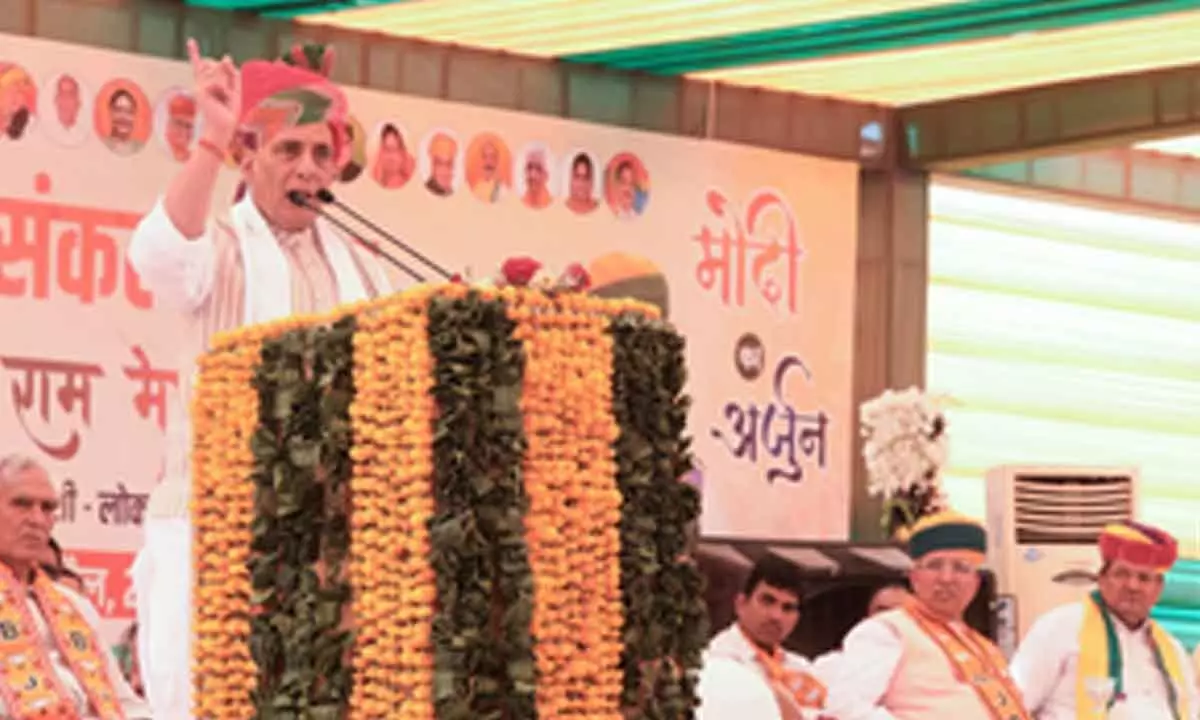 India will hunt down its enemies within and outside its borders: Rajnath in Rajasthan