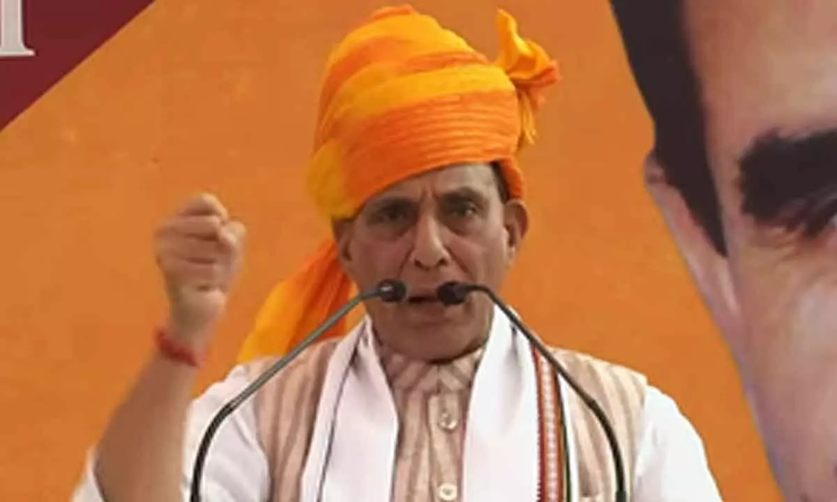 Rajnath Singh bats for one nation, one election concept at poll rally in Rajasthan