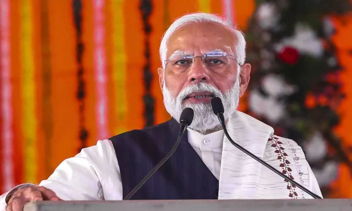 Prime Minister Modi Unveils BJPs Modis Guarantee 2024 Manifesto