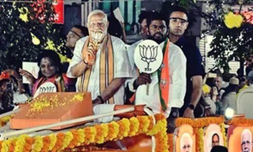 PM Modi visits TN for 7th time in 2 months; holds roadshow in Chennai to boost NDAs Mission South