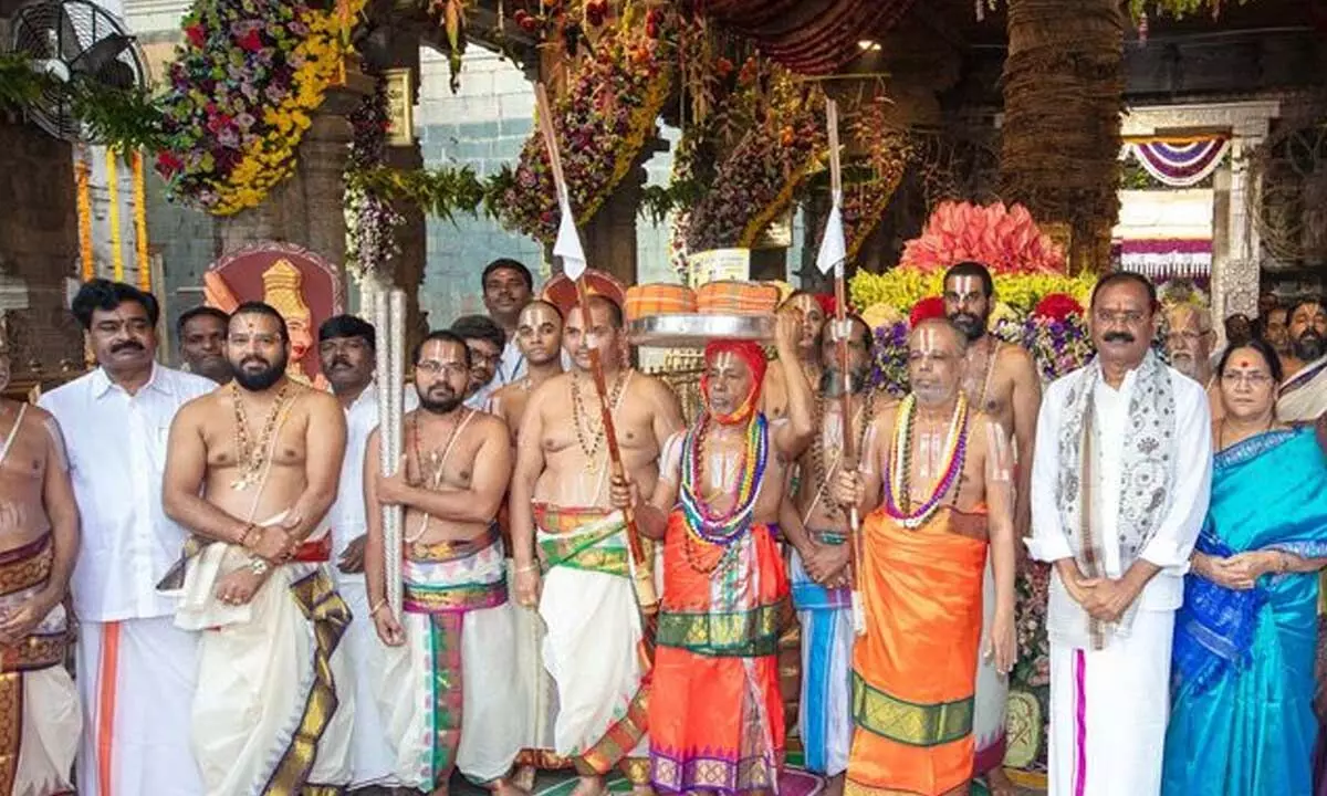 Ugadi celebrated with pomp & gaiety at Tirumala