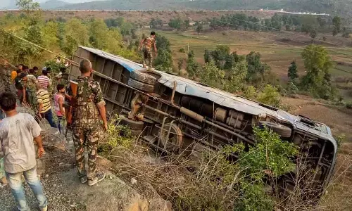 Tragic Accident Claims Lives Of Six Children As School Bus Overturns In Haryanas Mahendragarh District