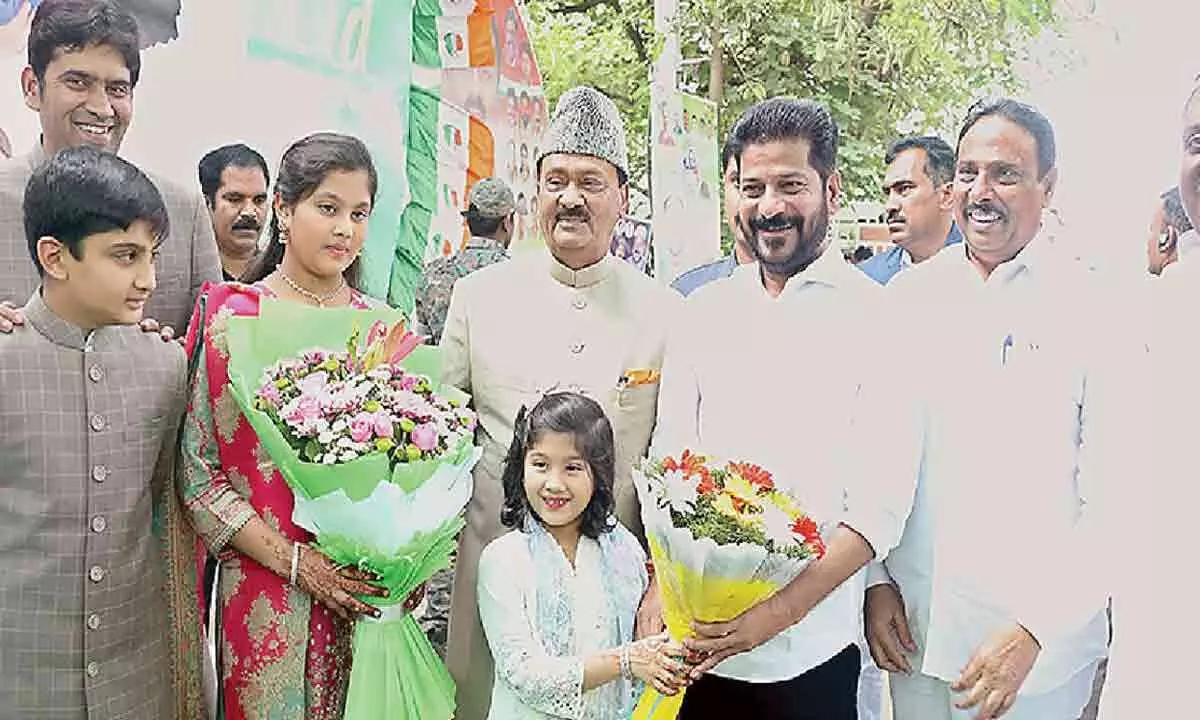 Hyderabad: CM A Revanth Reddy and galaxy of netas attend Eid bash at Shabbir’s house