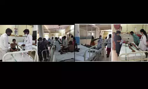 Children, who suffered electric shock, undergoing treatment at Kurnool government general hospital on Thursday Children, who suffered electric shock, undergoing treatment at Kurnool government general hospital on Thursday