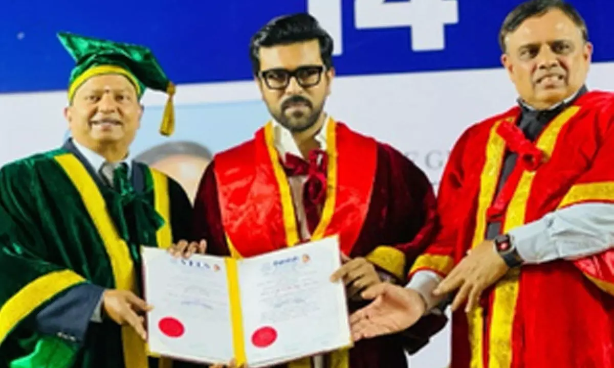 Dr Ram Charan: Chennai university confers honorary doctorate on the power star