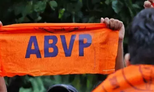 ABVP stages protest for college closure