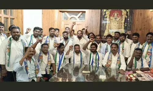 Jana Sena youth joins in YSRCP in presence of Vasupalli Ganesh Kumar