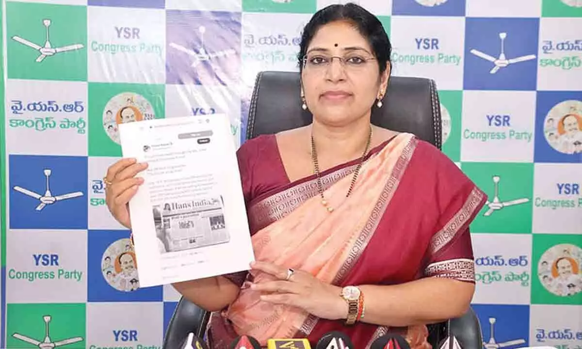 Visakhapatnam: NDA stands for ‘Nara Disaster Alliance’ in AP says MLC Kalyani