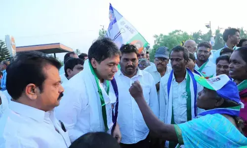 Mekapati Vikram Singh campaigns in Sangam mandal