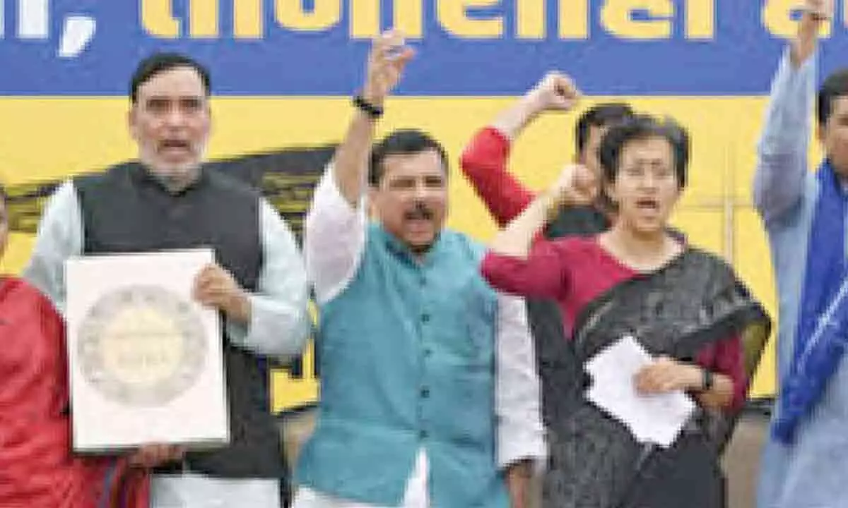 Ambedkar’s birth anniversary: AAP netas read out Preamble