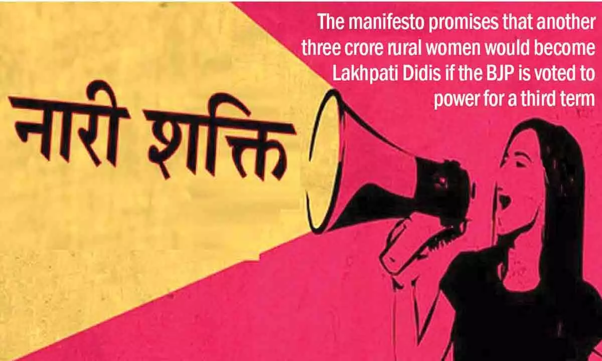 New Delhi: BJP manifesto promises big boost to Nari Shakti