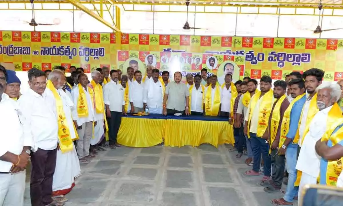 50 Families from YSRCP in Kota Nemalipuri Village Join Telugu Desam Party