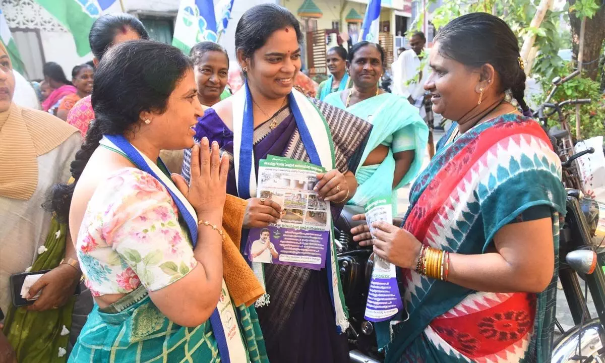 Velampalli Srinivasa Rao campaigns and Seeks Support from Singinagar Residents