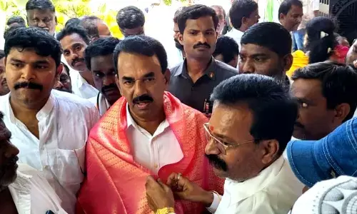 Jupally helds a Road Show along with Mallu Ravi