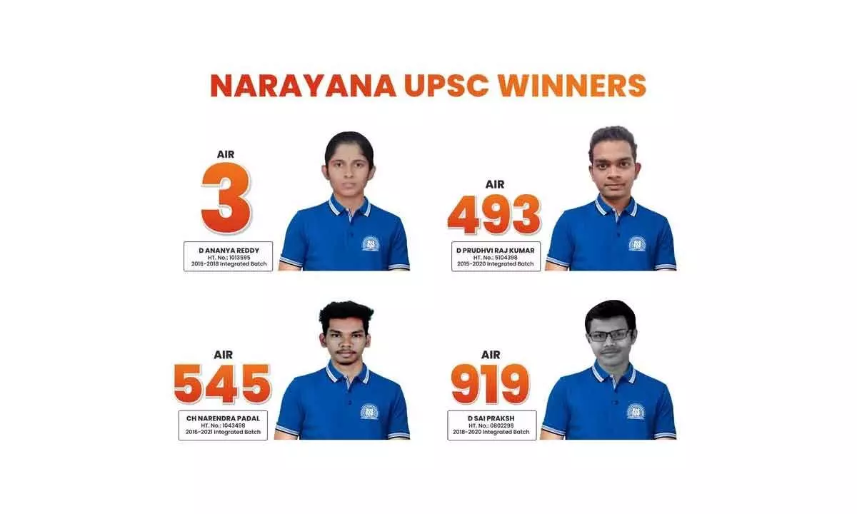 Narayana IAS Academy hails Upsc toppers
