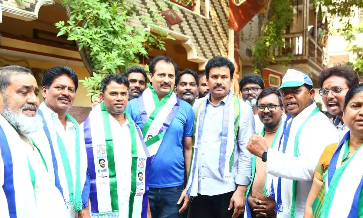 KK Raju conducts extensive election campaign in Visakha north constituency