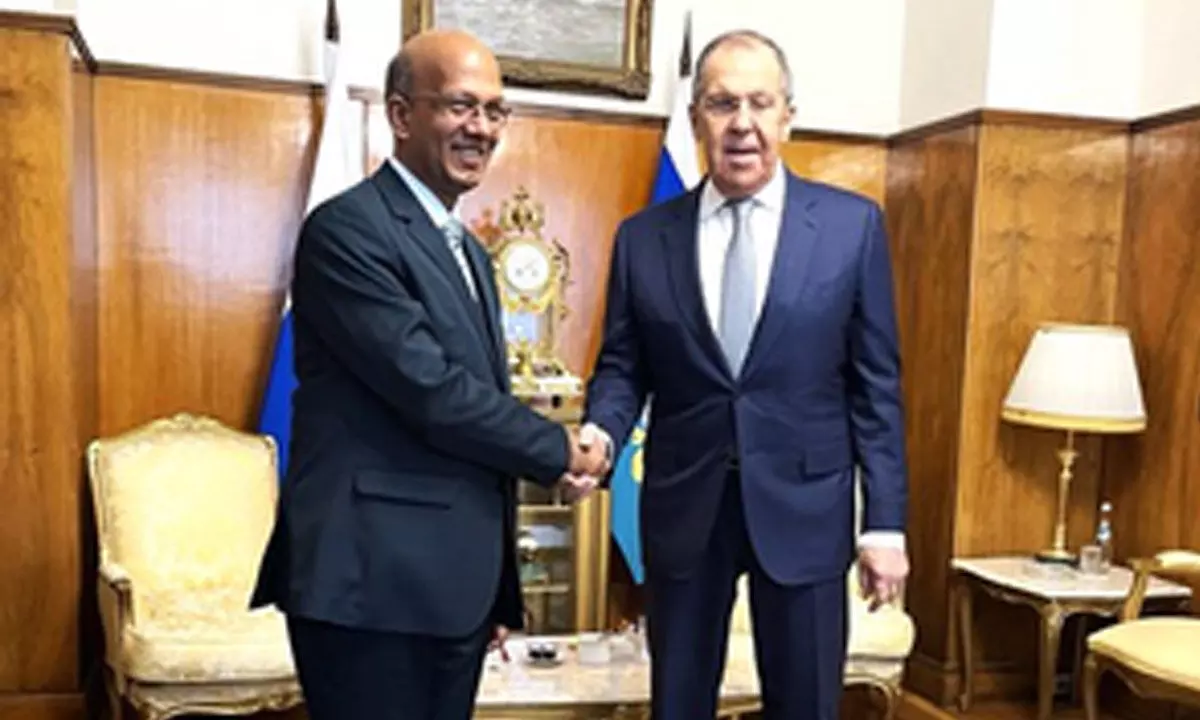 New Indian Ambassador calls on Russian Foreign Minister in Moscow