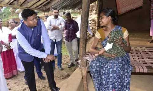 District collector Nishanth Kumar supervising health services in Agency areas